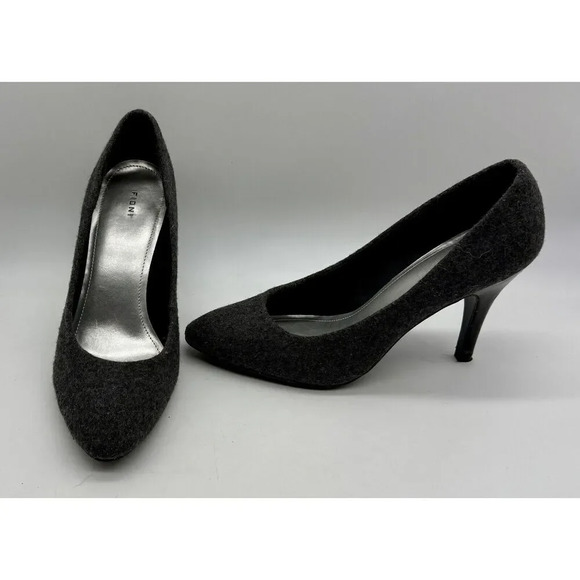 Fioni Heels Dark Gray Fabric Stiletto Women’s‎ Size 9 Sexy 71572-19 See Notes - Picture 6 of 11